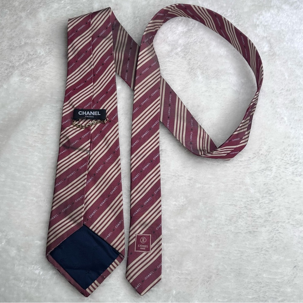 Chanel Striped Men's Tie